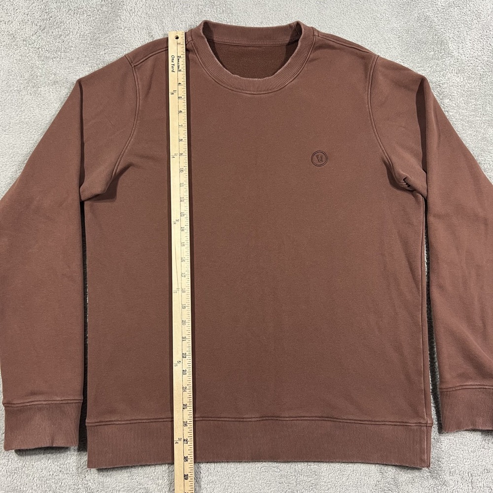 Vuori Cypress Crew Sweatshirt Mens Large Brown Sweater V255 French Terry - Picture 4 of 9